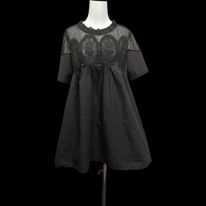 🐝🐝🐝  Black Lace Yoke Babydoll Dress by dj